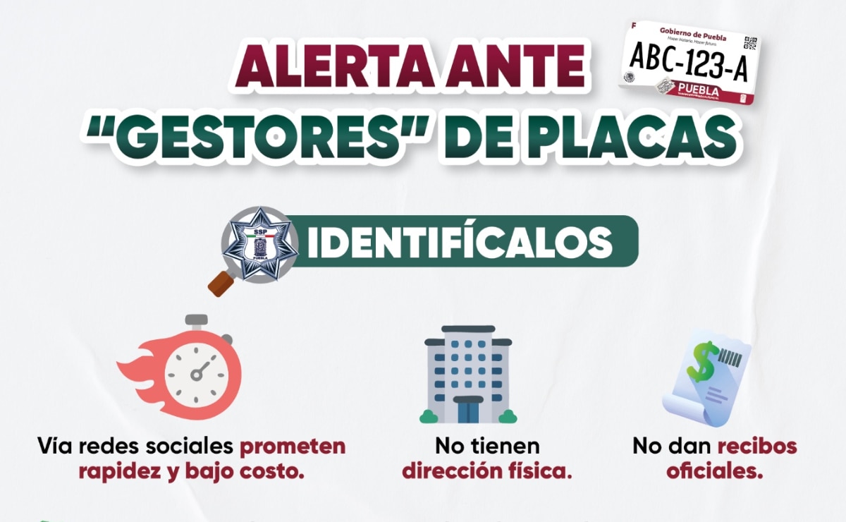 Alerta SSP sobre riesgos por tramitar placas de circulación con “gestores”