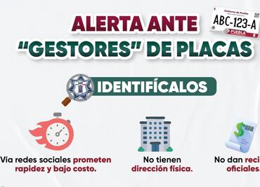Alerta SSP sobre riesgos por tramitar placas de circulación con “gestores”