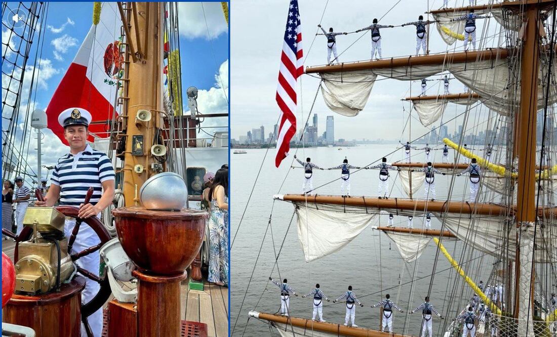 Brayan Montiel es el marino poblano que iba a bordo del Buque Escuela Cuauhtémoc | Foto: Especial