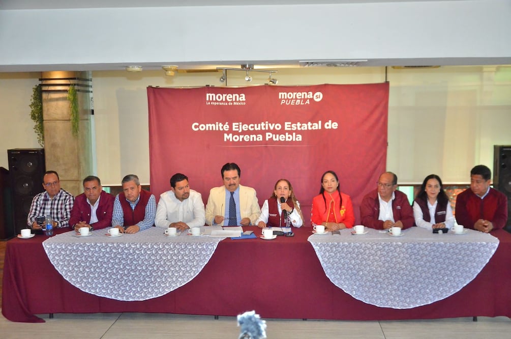 La dirigencia de Morena dio conferencia de prensa este miércoles 20 de marzo | Foto: Especial