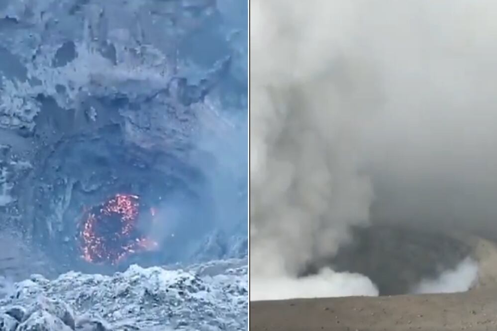 Sorprendentes imágenes del Popocatépetl fueron captadas por una montañista | Foto: Captura de video