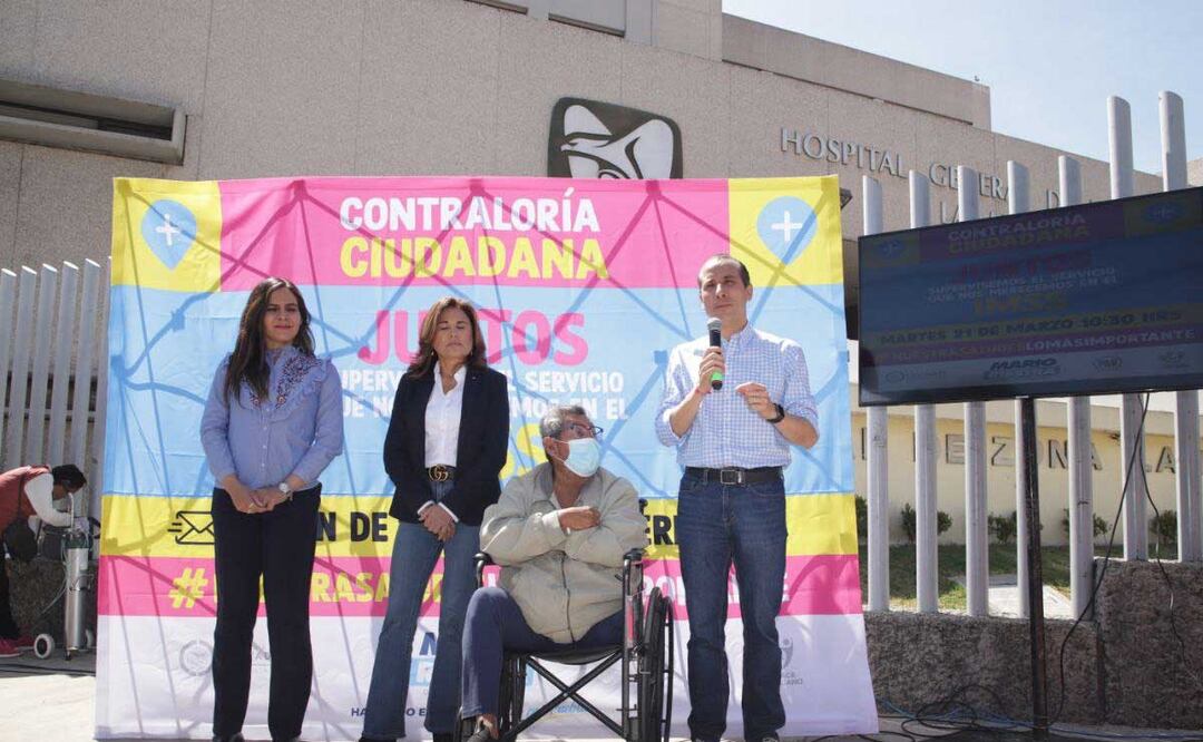 Diputados federales del PRIAN exigen obras y mejoras al IMSS en Puebla | Foto: Agencia Es Imagen para El Universal Puebla