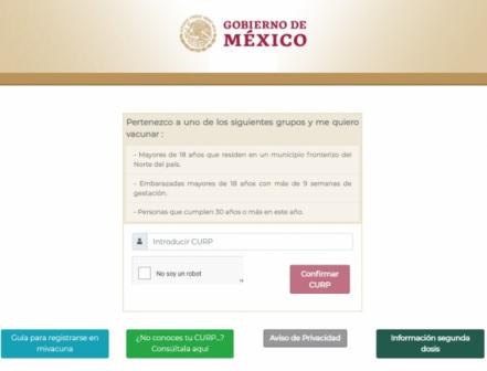 Inicia registro para vacuna contra Covid-19 para personas de 30 años y más