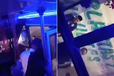 VIDEO: Sujetos rompen cristal y golpean a conductor de la Ruta 58 en Puebla