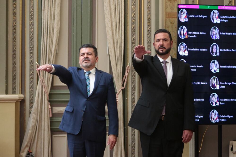Este martes rindieron protesta dos nuevos miembros del Consejo de la Judicatura | Foto: Congreso del Estado de Puebla