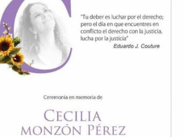 Organizan evento para dar testimonio de la vida y legado de Cecilia Monzón