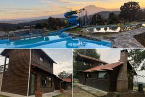 Encantadoras cabañas con alberca y tirolesa en medio del bosque desde 650 pesos