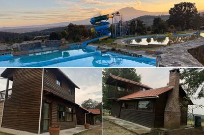 Encantadoras cabañas con alberca y tirolesa en medio del bosque desde 650 pesos