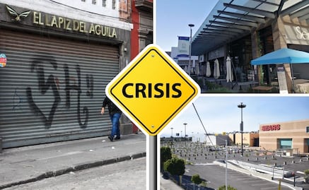Crisis pega a centros comerciales, restaurantes y tiendas en Puebla
