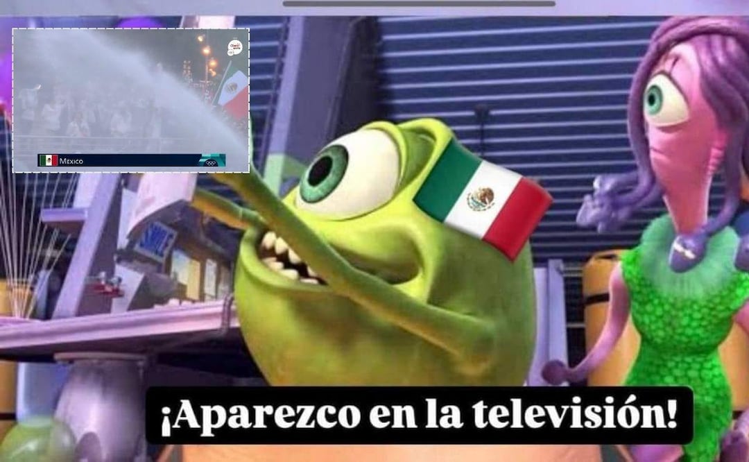 Justo cuando pasaba la delegación mexicana, pasó algo inesperado