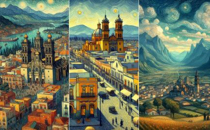 Así se vería Puebla como pinturas de Van Gogh según la IA