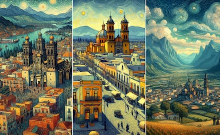 Así se vería Puebla como pinturas de Van Gogh según la IA