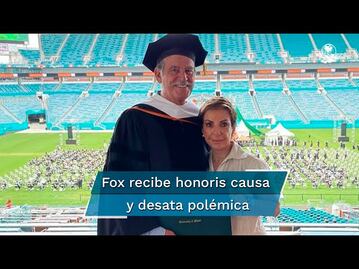 Fox presume reconocimiento honoris causa: presidente neoliberal 10, populista 0