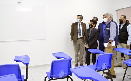 Lilia Cedillo supervisa obras de remodelación en la Facultad de Medicina