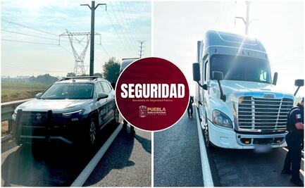 Policía Estatal frustra robo de tractocamión en la México-Puebla