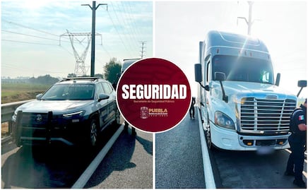 Policía Estatal frustra robo de tractocamión en la México-Puebla