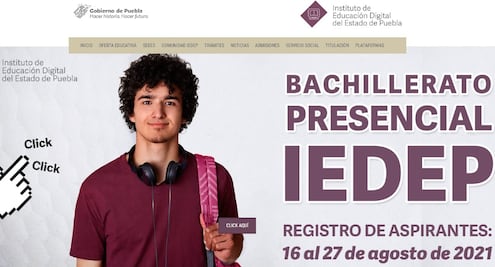 IEDEP Puebla convocatoria para el Bachillerato Presencial 2021-2022