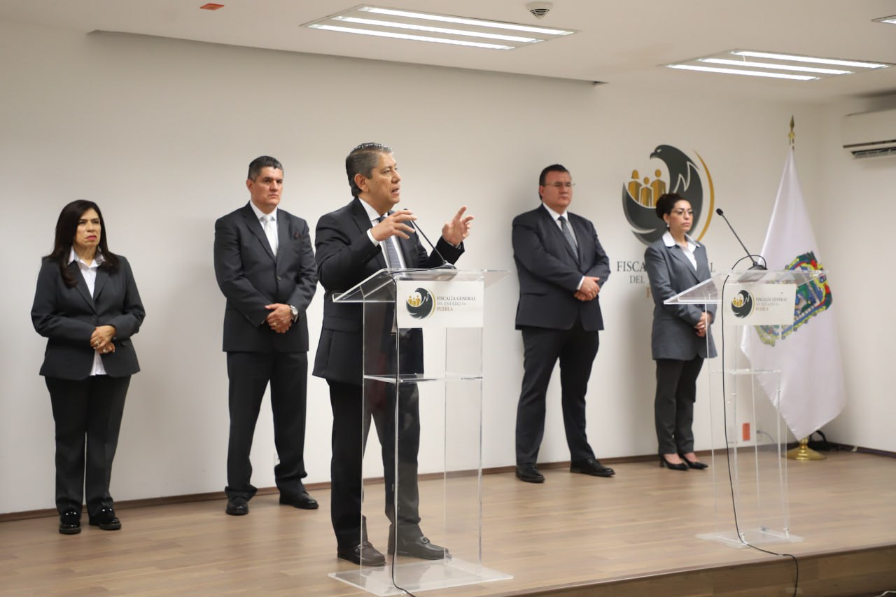 La Fiscalía de Puebla presentó avances de diferentes investigaciones criminales en la rueda de prensa de este 20 de julio | Es Imagen para El Universal Puebla