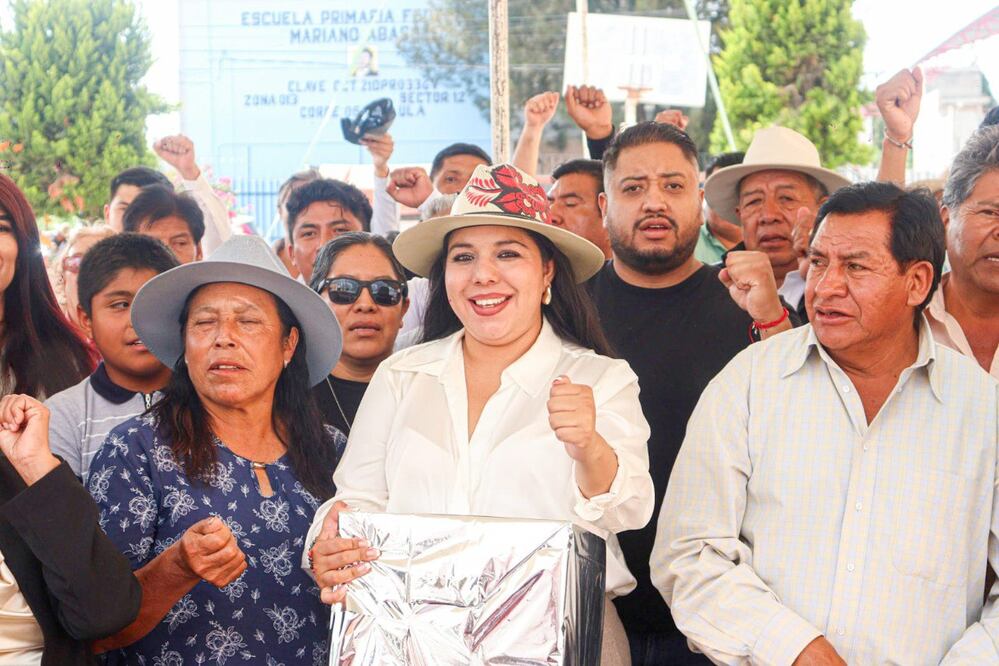 Tonantzin Fernández sigue recorriendo las juntas auxiliares | Foto Especial