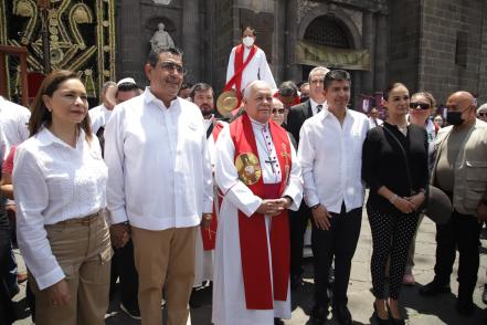 Así se vivió la Procesión de Viernes Santo en Puebla 
