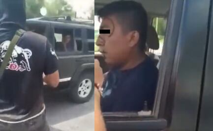 Sicarios de Cártel del Noreste interceptan a militar junto con su familia y le pintan el rostro  