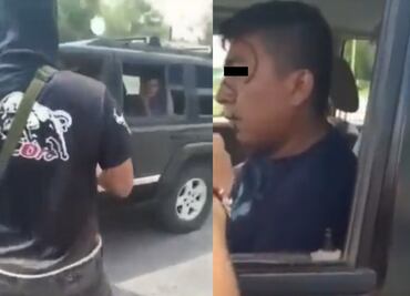 Sicarios de Cártel del Noreste interceptan a militar junto con su familia y le pintan el rostro