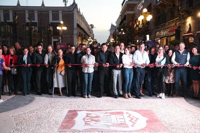 Inauguran el corredor peatonal de la 16 de septiembre en el Centro Histórico de Puebla