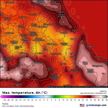 Pronóstico del clima para Puebla hoy 24 de mayo 2021  