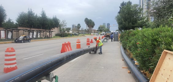 Continuarán obras en Vía Atlixcáyotl dos meses más