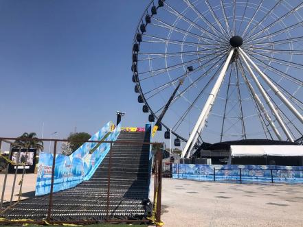 Pista de hielo en la Estrella de Puebla no está lista aún