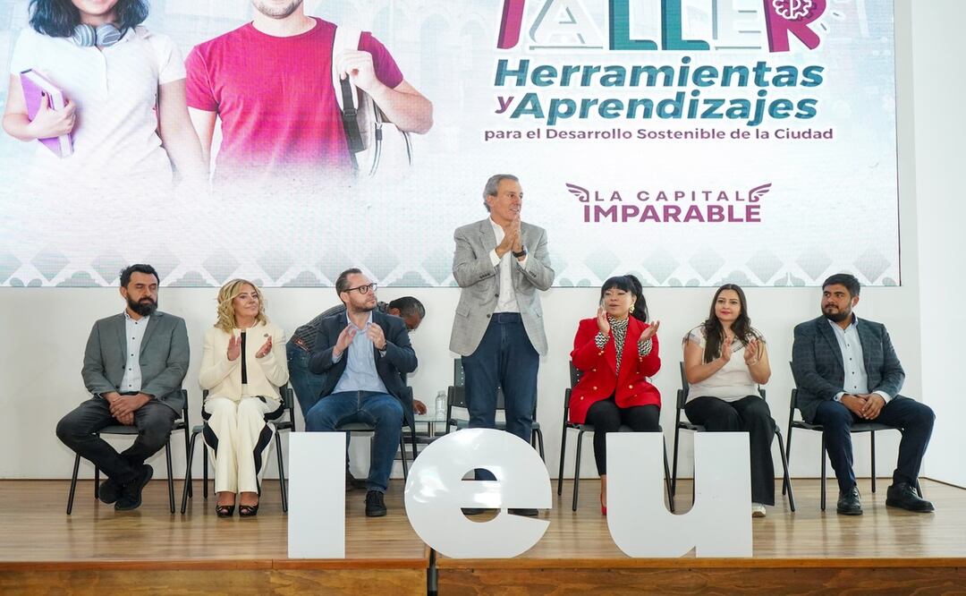 El alcalde Pepe Chedraui, participó en el taller “Herramientas y aprendizajes para el desarrollo sostenible de la ciudad” | Foto: Ayuntamiento de Puebla