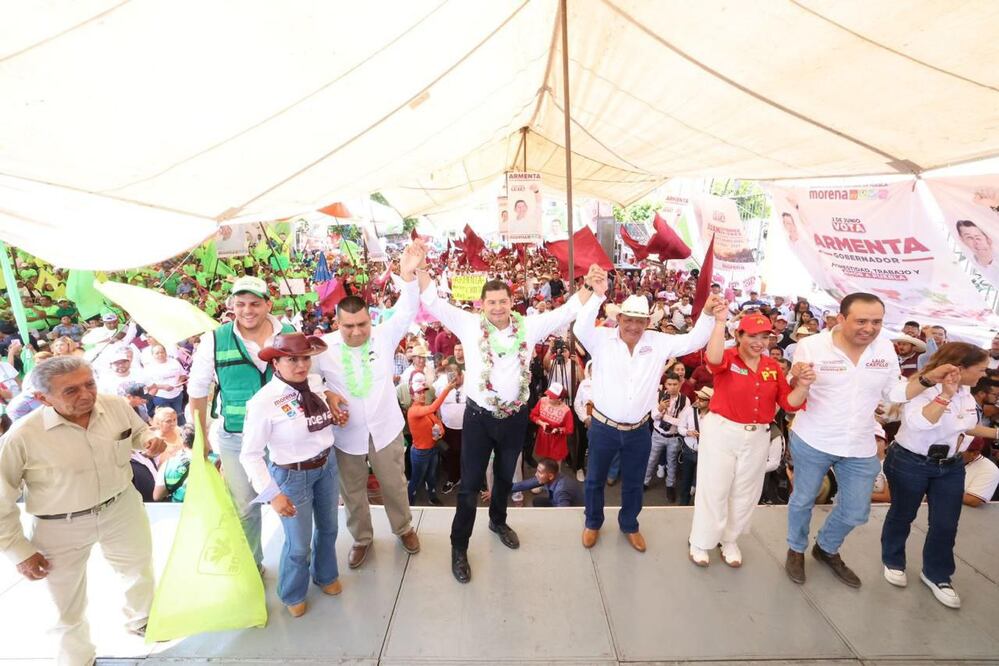 Alejandro Armenta estuvo en Chietla / Foto Especial