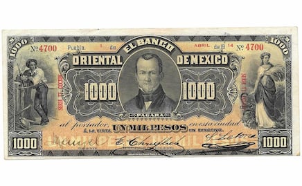 Banco Oriental de México. La historia del dinero mexicano que se emitía en Puebla