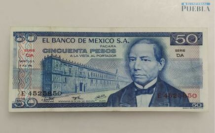 Cuánto vale un Benito Juárez, el primer billete de 50 pesos impreso en México