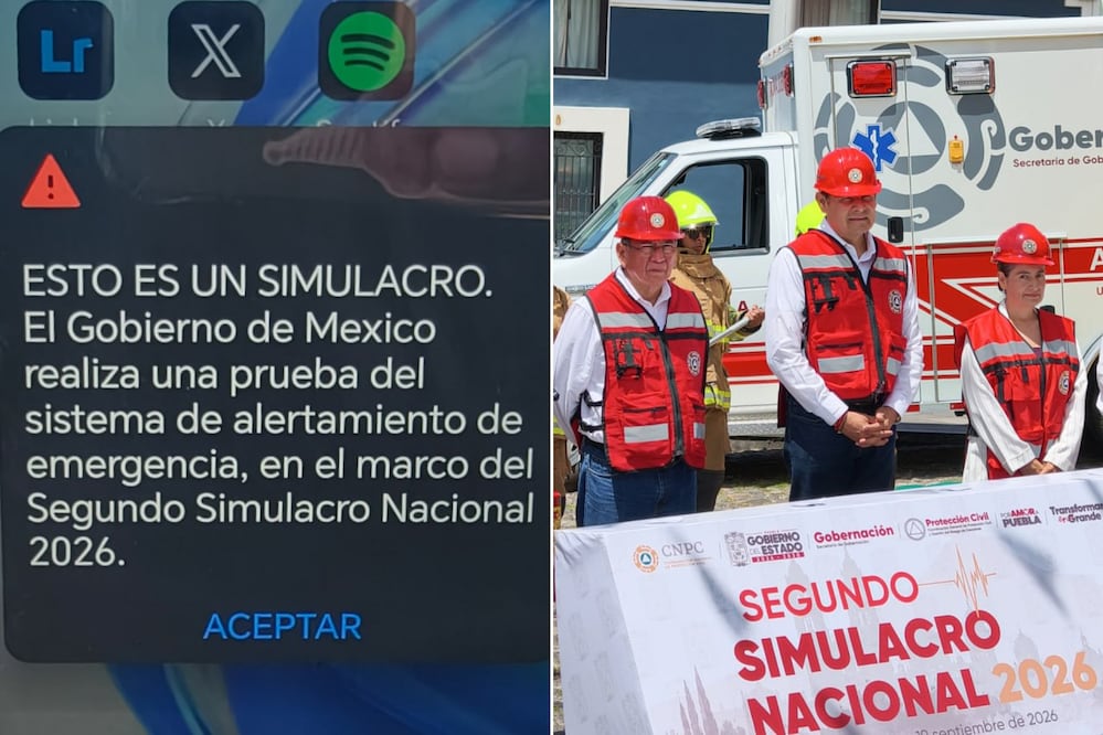 Durante el Segundo Simulacro Nacional 2026 se activaron alertas sísmicas en Puebla | Foto: EsImagen