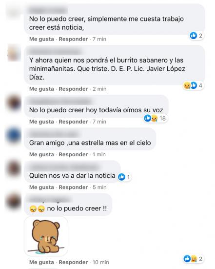Conmociona muerte de Javier López Díaz