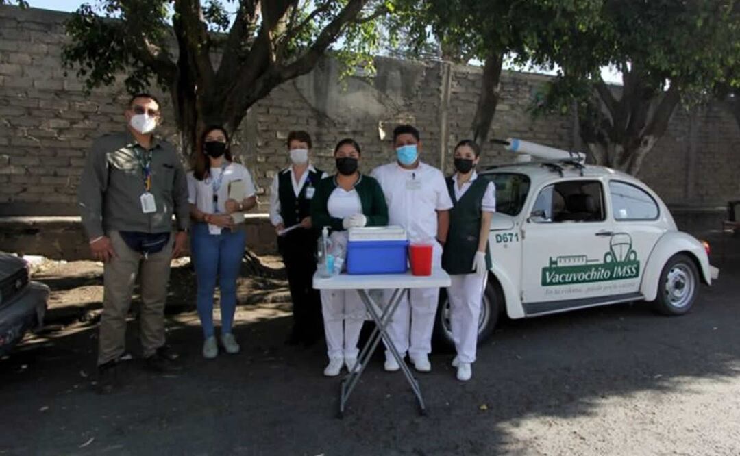 El Vacuvochito fue usado en Guadalajara para vacunar contra el Covid-19. Foto: IMSS