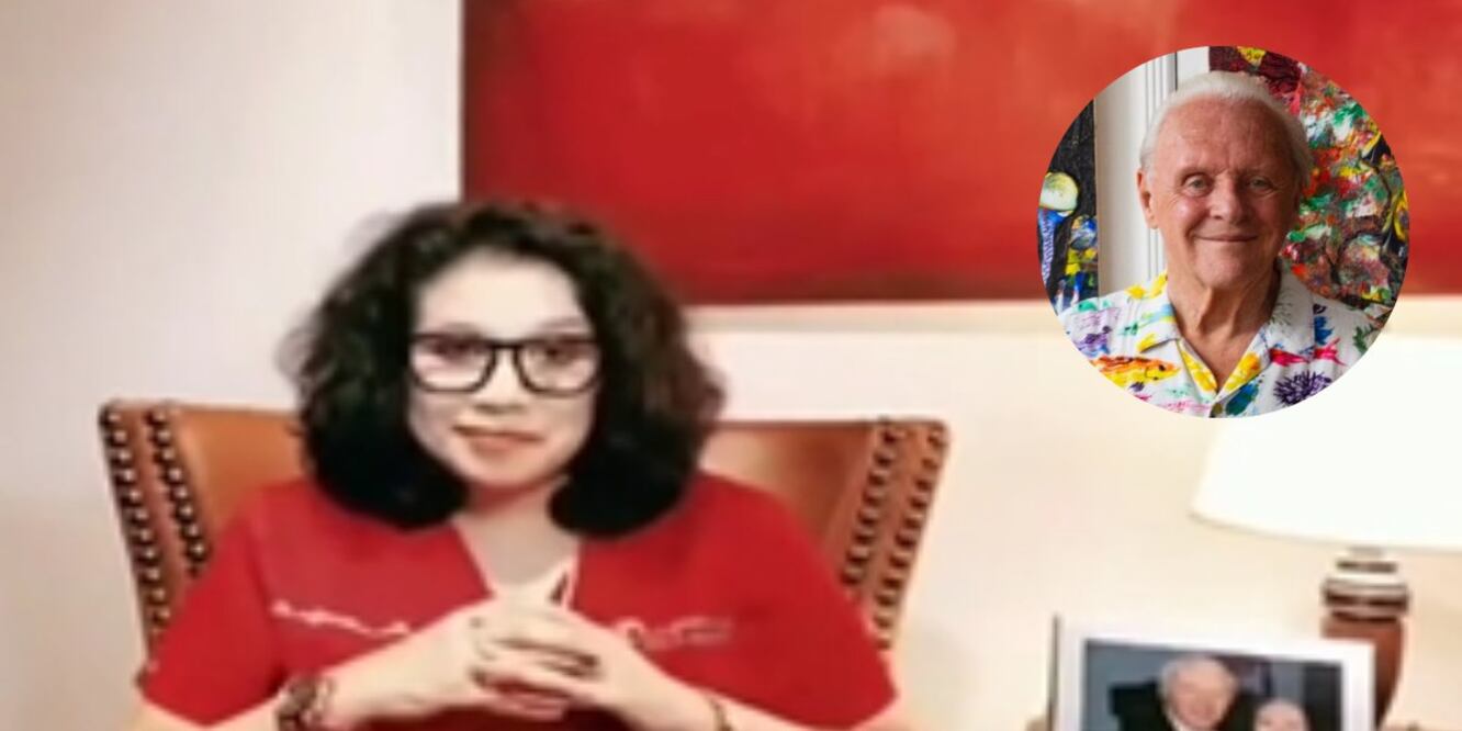 Marilyn Cote se volvió a viralizar por una foto con Anthony Hopkins / Foto: Redes Sociales