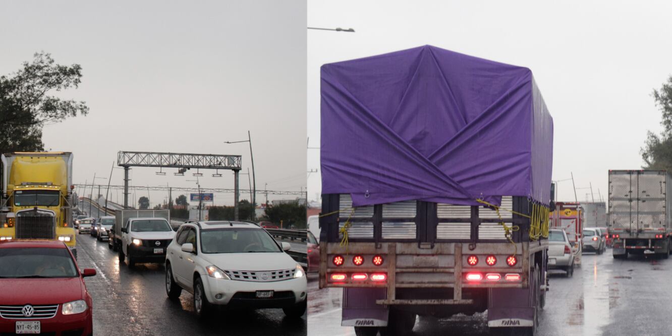 Autopista México Puebla, tránsito detenido / Foto Agencia Es Imagen