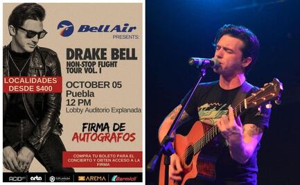 Firma de autógrafos de Drake Bell en Puebla; fecha y horario