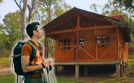 Duerme en una cabaña en medio del bosque sin salir de la ciudad de Puebla