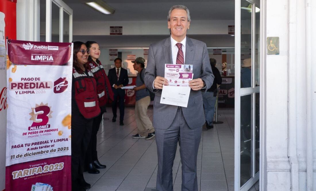 Pepe Chedraui pone en marcha Programa de Pago Anticipado de Predial y Limpia 2026 | Foto: Ayuntamiento de Puebla.