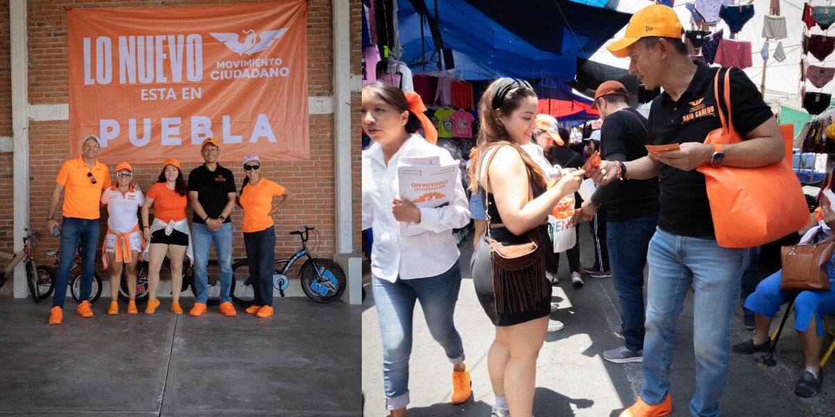 Rafael Cañedo participa en rodada con habitantes en San Baltazar Tetela