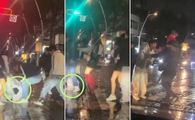 VIDEO Se viraliza riña afuera de los antros Una y Ya y Madonna en avenida Juárez de Puebla
