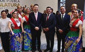 Embajador de China, Chen Daojiang, visita el Congreso de Puebla