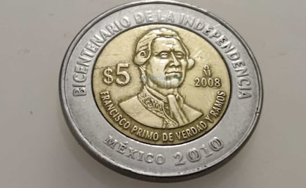 Cuál es la moneda de 5 pesos de Primo de Verdad que se cotiza sobre 300 pesos