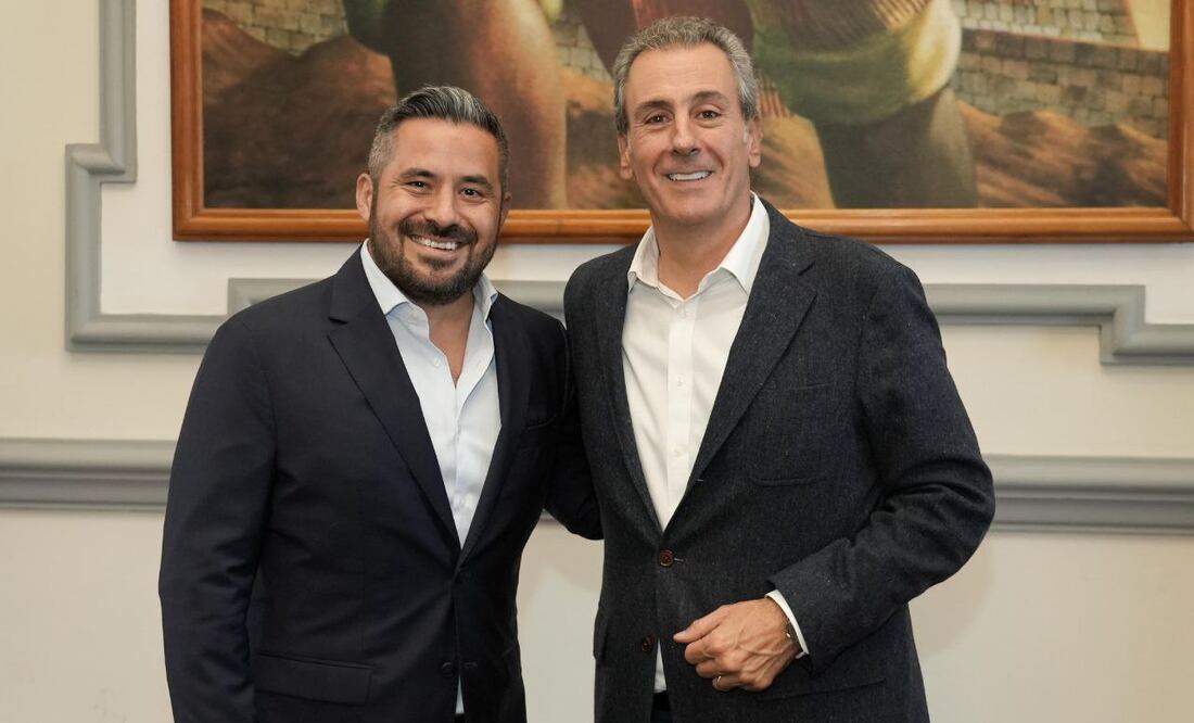 Adán Domínguez y Pepe Chedraui se reunieron en el Palacio Municipal | Foto: Especial