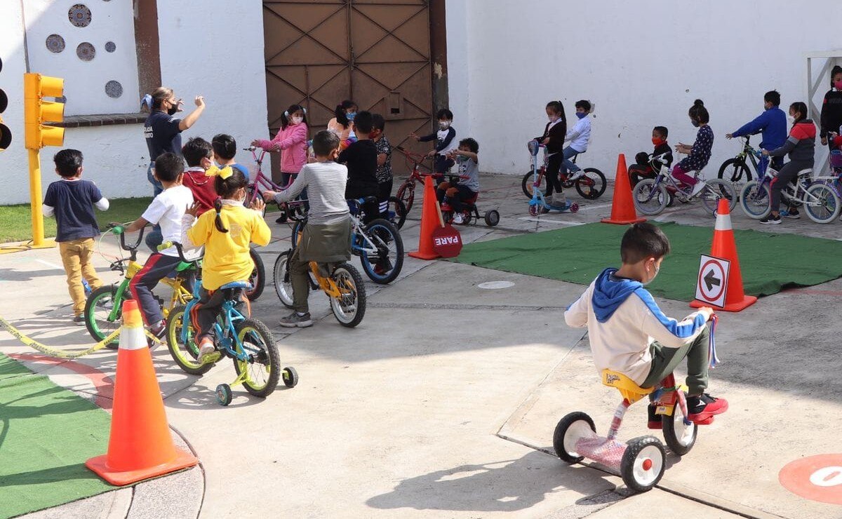 Fomentan cultura vial entre niños de San Pedro Cholula
