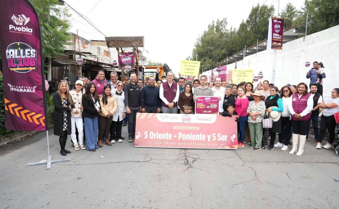 Estas obras beneficiarán a más de 6 mil 700 habitantes | Foto: Ayuntamiento de Puebla