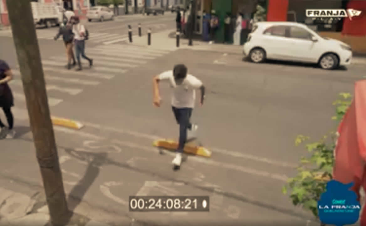 Nuevo refuerzo del Club Puebla tropieza en la ciclovía